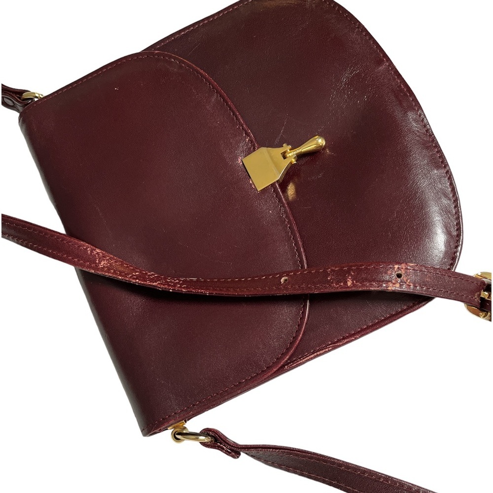 Harrods made in Italy 100% genuine leather vintage cross body bag - Picture 12 of 16